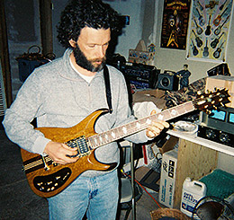 Steve Kimock with Teak Guitar